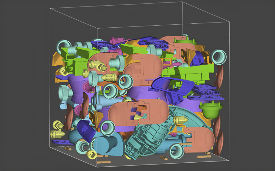 nesting in 3d printing build chamber